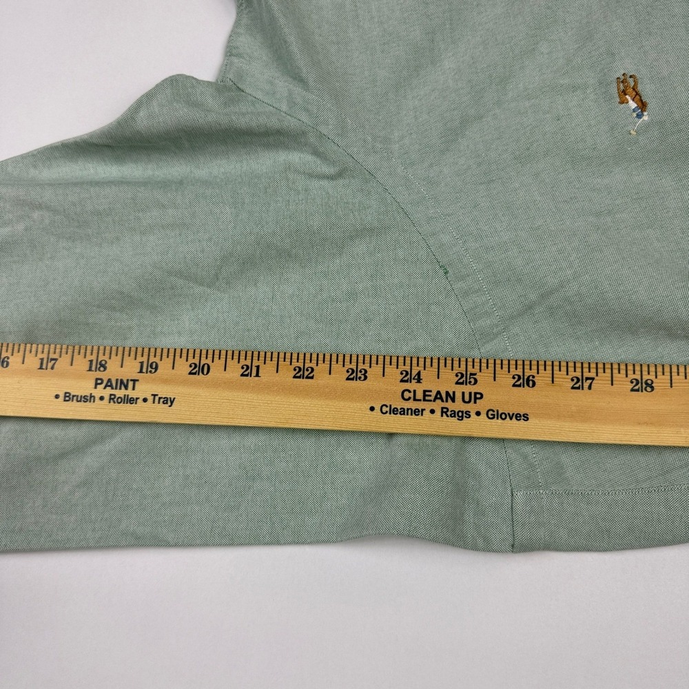 Ralph Lauren Mens XL Sage Green Oxford Flesh Pony Classic Fit Button Down Shirt - Picture 11 of 12